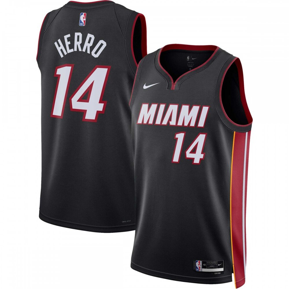Tyler Herro Miami Heat Unisex 2022/23 Swingman Jersey - Icon Edition - Black-Pro Kit Vault | Brand New 26/27 Sports Jerseys